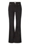 Fabiana Filippi 5-pocket Denim Trousers With Flare In Black