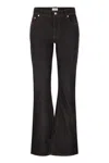 Fabiana Filippi 5-pocket Denim Trousers With Flare In Black