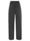 Fabiana Filippi 5-pocket Virgin Wool Pinstripe Trousers In Anthracite