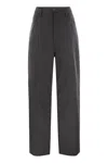 Fabiana Filippi 5-pocket Virgin Wool Pinstripe Trousers In Grey
