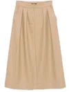 Fabiana Filippi A-line Midi Skirt In Brown
