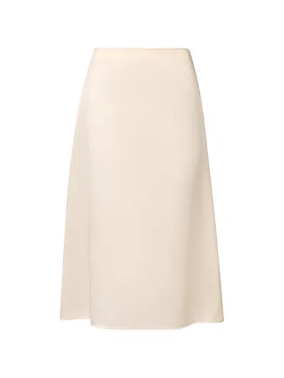 Fabiana Filippi Woman Midi Skirt Cream Size 6 Cashmere In White