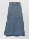 Fabiana Filippi A-line Silhouette Denim Skirt With Seam Detailing