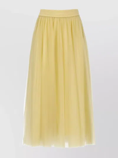 FABIANA FILIPPI A-LINE SILHOUETTE SKIRT SHEER OVERLAY