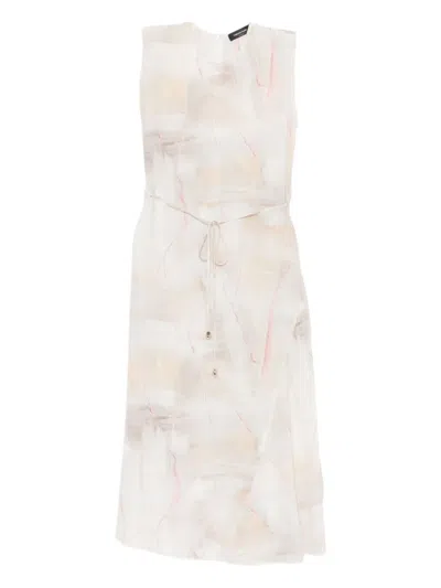 Fabiana Filippi Abstract-print Sleeveless Dress In Neutral