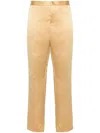 Fabiana Filippi Straight-leg Satin Trousers In Orange
