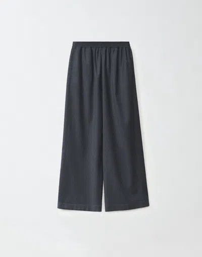 Fabiana Filippi Amelia Fluid Flannel Trousers In Grey