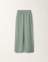 Fabiana Filippi Amelia Linen Canvas Trousers In Turquoise