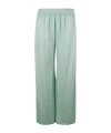 Fabiana Filippi Relaxed Wide-leg Trousers With Elasticated Waistband In Green