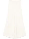Fabiana Filippi Wide-leg Trousers With Elasticated Waistband In White