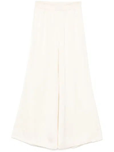 Fabiana Filippi Amelia Satin Trousers In White