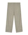 Fabiana Filippi Ankle-exposed Wool Wide-leg Trousers In Gray