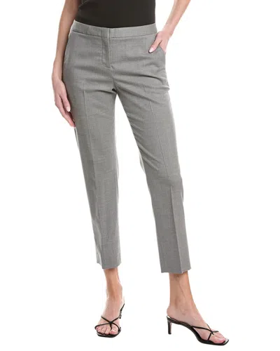 Fabiana Filippi Assisi Slim Frescolana Wool-blend Pant In Gray