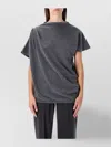 Fabiana Filippi Asimmetric Top With Detail On Shoulder In Gray