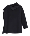 Fabiana Filippi Wool Cashmere One Sleeve Cape In Black