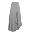Fabiana Filippi Asymmetric Midi Skirt In Gray