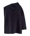 Fabiana Filippi Wool Cashmere One Sleeve Cape