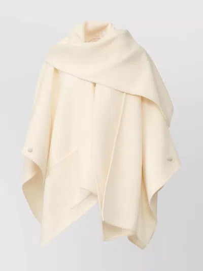 FABIANA FILIPPI ASYMMETRICAL DESIGN WOOL CAPE