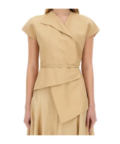 Fabiana Filippi Asymmetrical Top In Nude