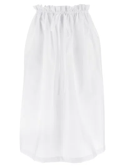 FABIANA FILIPPI BAG STYLE MIDI SKIRT WITH DRAWSTRING WAIST