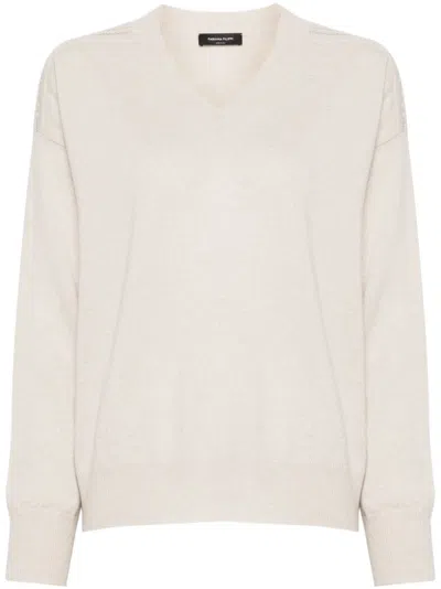 FABIANA FILIPPI BALL-CHAIN DETAILED SWEATER