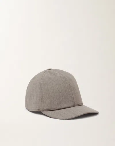 Fabiana Filippi Baseball Cap In Cool Bistretch Wool In Neutral