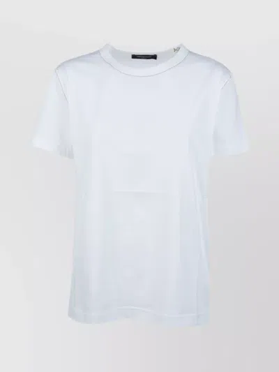 Fabiana Filippi Basic Round Neck Short Sleeve Top In White