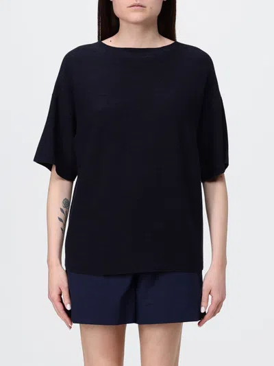 Fabiana Filippi Basic Sweater In Wool And Cotton In Animal Print