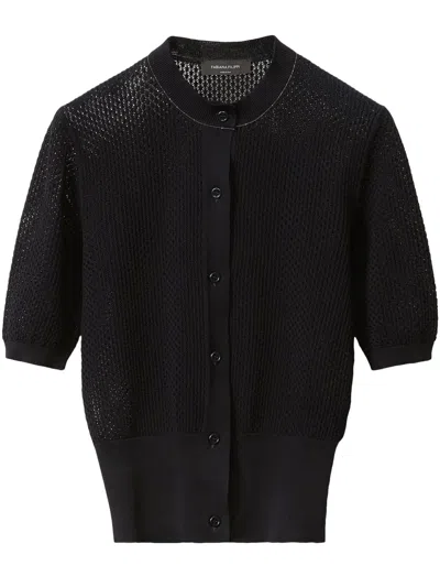Fabiana Filippi Bead-detail Cardigan In Black