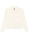 Shop Fabiana Filippi Bead-detail Jacket In Neutrals