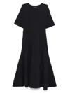 Fabiana Filippi Bead-detail Midi Dress In Blue
