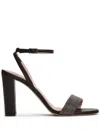 Fabiana Filippi Bead-embellished Block-heel Sandals