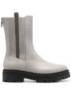 Fabiana Filippi Woman Ankle Boots Light Grey Size 10 Leather In Grey
