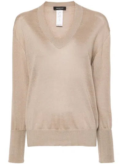 Fabiana Filippi Bead-embellished Jumper In Neutrals
