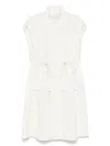 Fabiana Filippi Bead-embellished Midi Dress In Neutrals