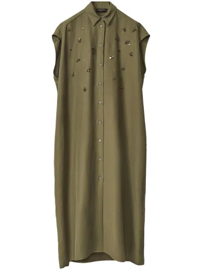 FABIANA FILIPPI BEAD-EMBELLISHED SHIRT DRESS