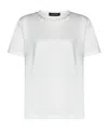 Fabiana Filippi Rhinestone Cotton T-shirt In White