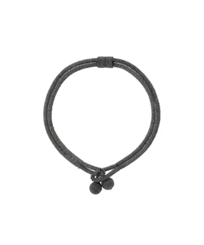 Fabiana Filippi Bead Necklace In Black