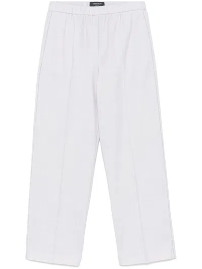 Fabiana Filippi Bead-trim Trousers In Grey