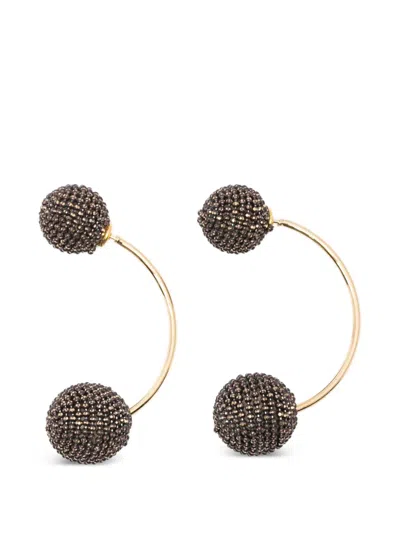 Fabiana Filippi Beaded Earrings In Gold