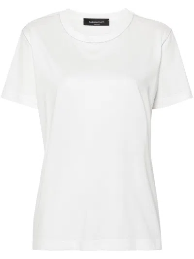 Fabiana Filippi Relaxed-fit White Jersey Top