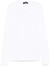 Fabiana Filippi Crewneck Cotton Knit Sweater In White