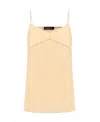 Fabiana Filippi Spaghetti-straps Crepe Top In Nude
