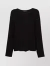 Fabiana Filippi Beaded Trim Crepe Top With Drop Shoulder