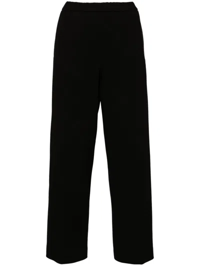 Fabiana Filippi Mid-waist Tapered Trousers In Black