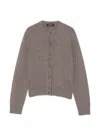 BEADED-TRIM KNITTED CARDIGAN