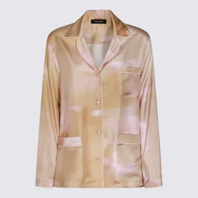 Fabiana Filippi Printed Pyjama-style Shirt In Neutral