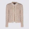 Fabiana Filippi Bicolor Tweed Boucle Jacket In Neutral