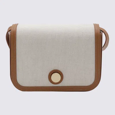 Fabiana Filippi Beige Crossbody Bag In Leather Brown