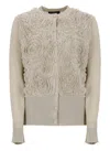 Fabiana Filippi Beige Linen And Cotton Cardigan